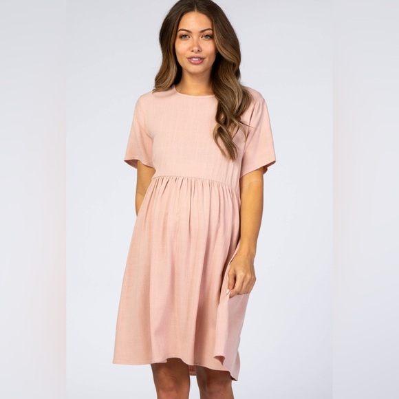 Pinkblush linen dress nwot - Picture 1 of 6